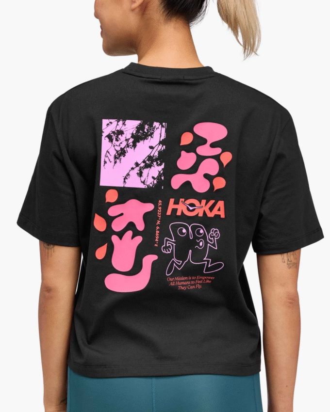 Hoka Collage Kortermet T-skjorte