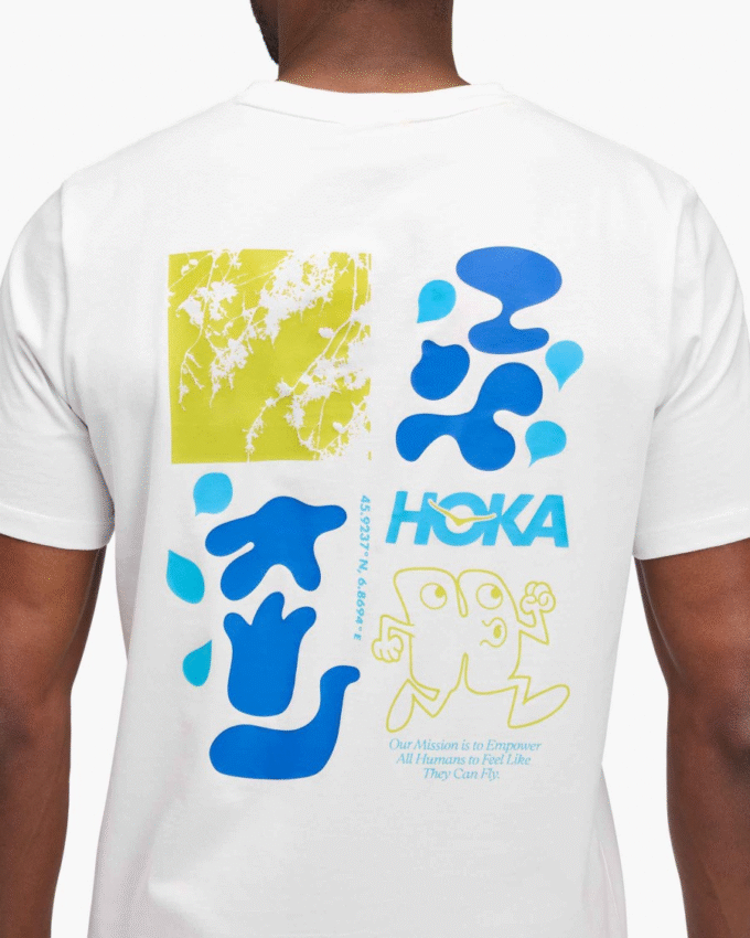 HOKA Collage Kortermet T-skjorte