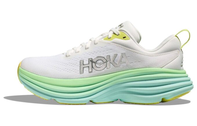 (WMNS) Bondi 8 D Wide ‘Champagne White Sea Blue’