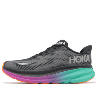 (WMNS) Clifton 9 Gore-Tex «Black Electric Aqua»