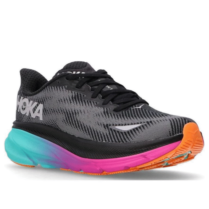 (WMNS) Clifton 9 Gore-Tex «Black Electric Aqua»